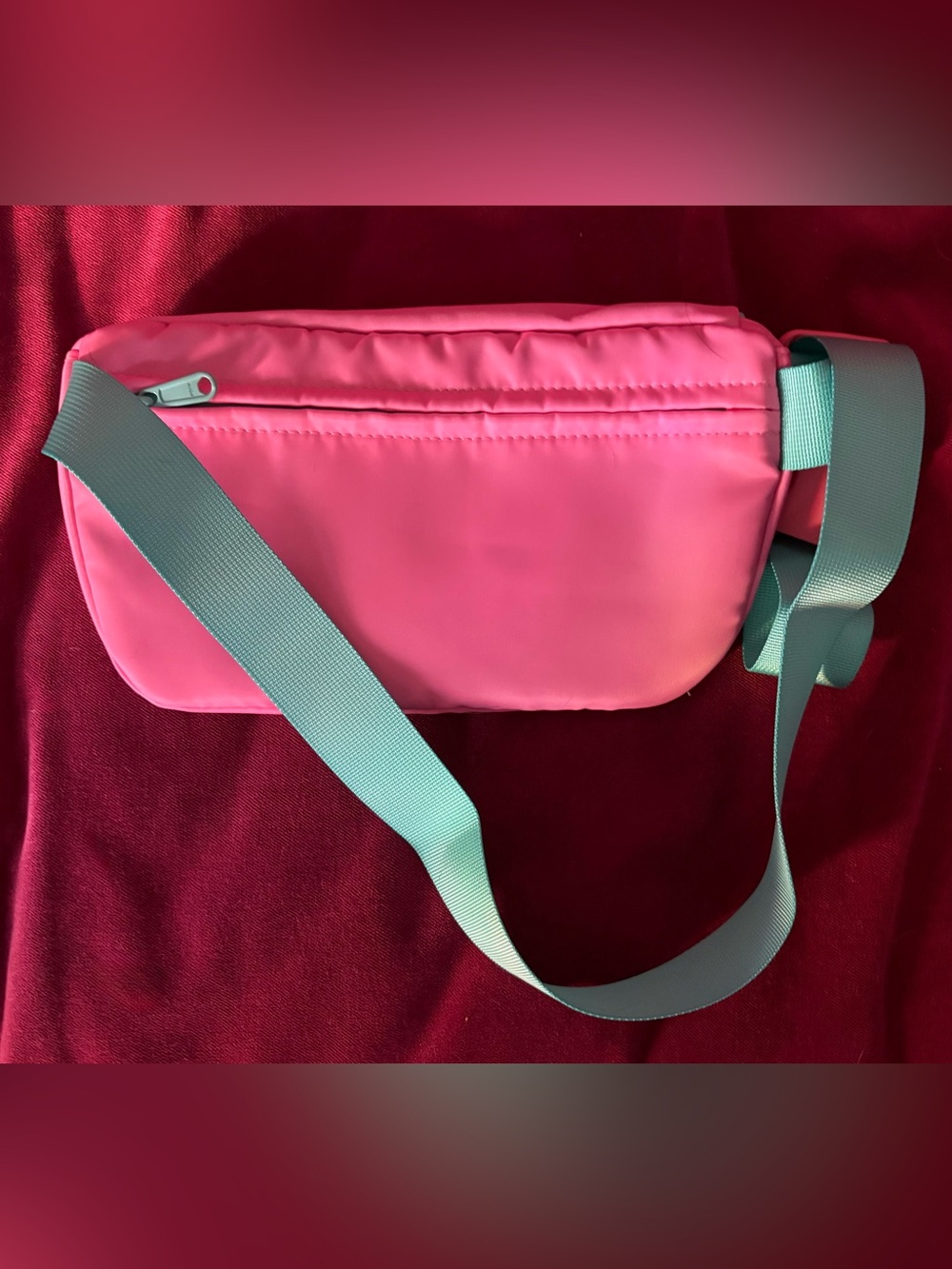 Taylor Swift Pink Cruel Summer Belt Bag Fanny Pack with Teal Interior - Picture 2 of 7
